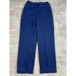 Nikki Pants Womens 11/12 Blue Stretch Side Panels Straight Leg USA